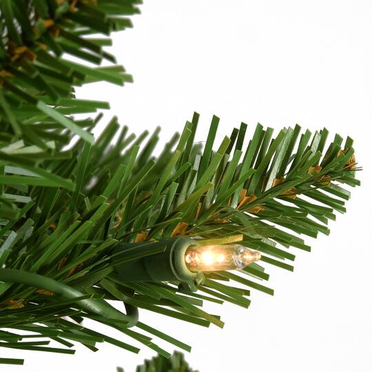 9ft. Pre-Lit Peyton Spruce Artificial Christmas Tree, Clear Lights